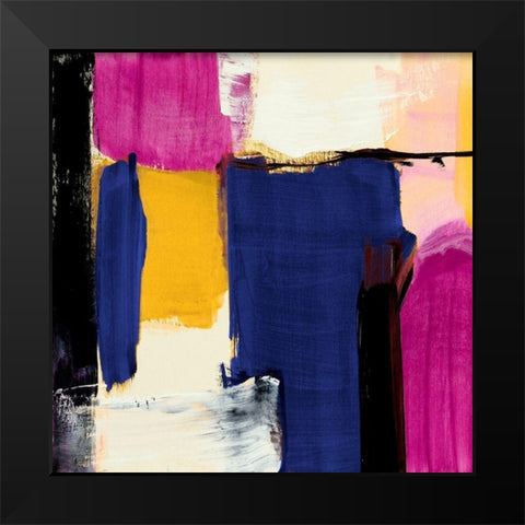 Spontaneous Black Modern Wood Framed Art Print by Loreth, Lanie