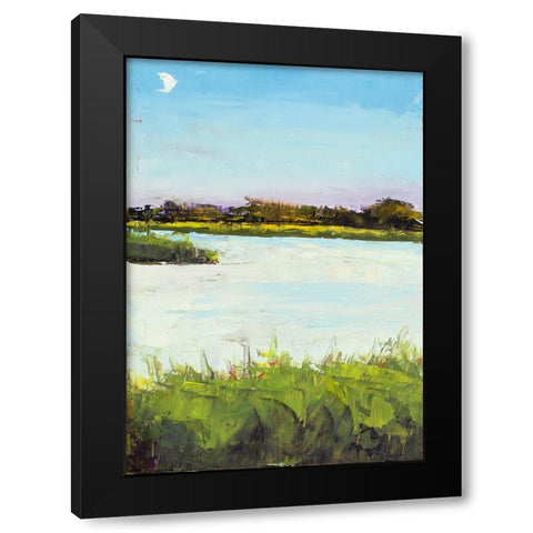 Inlet View Black Modern Wood Framed Art Print with Double Matting by Green, Jenny