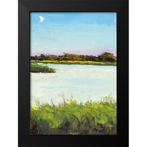 Inlet View Black Modern Wood Framed Art Print by Green, Jenny