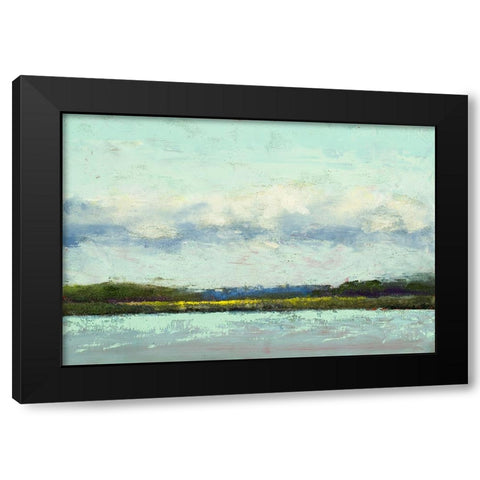 Distance Of The Ocean Black Modern Wood Framed Art Print with Double Matting by Green, Jenny