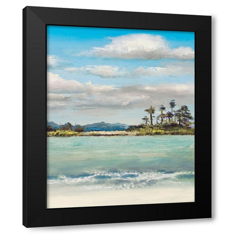 Approaching The Seashore Black Modern Wood Framed Art Print by Green, Jenny