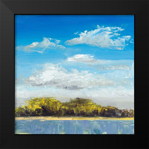 Approaching Shore Black Modern Wood Framed Art Print by Green, Jenny