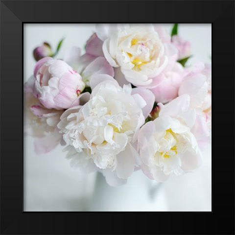Soft Petal Lane Black Modern Wood Framed Art Print by Gardner, Sarah