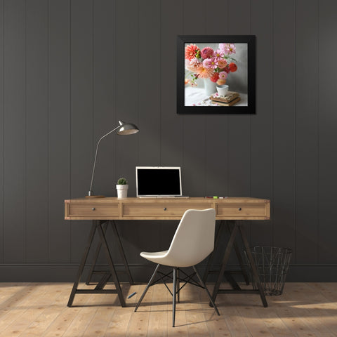 Garden Love Black Modern Wood Framed Art Print by Gardner, Sarah