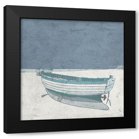 Docked Ashore I Black Modern Wood Framed Art Print with Double Matting by Mabat, Ynon