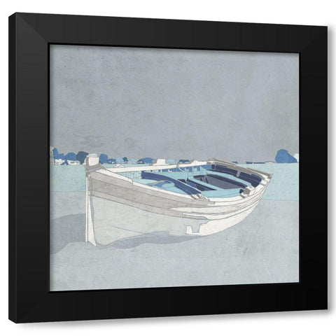 Docked Ashore II Black Modern Wood Framed Art Print by Mabat, Ynon