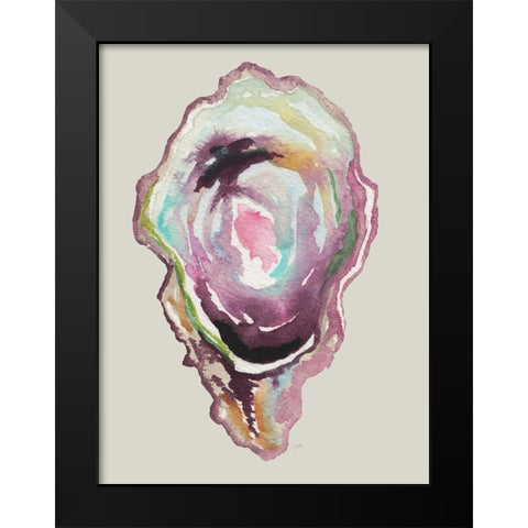 Oyster I Black Modern Wood Framed Art Print by Medley, Elizabeth