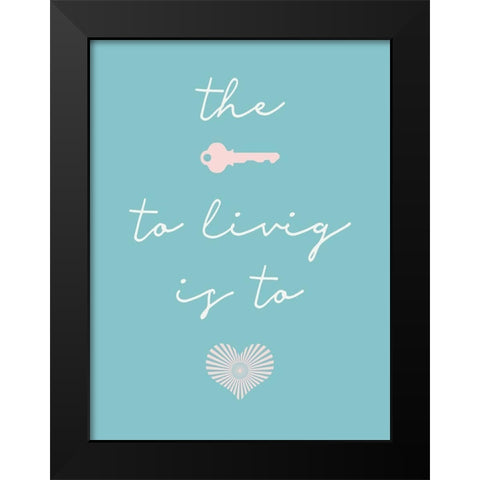 The Key Black Modern Wood Framed Art Print by SD Graphics Studio