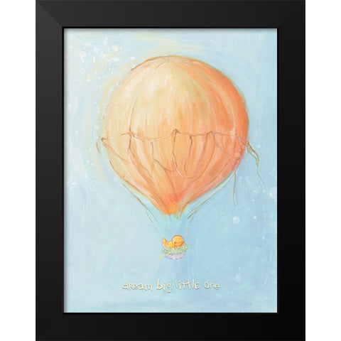 Dream Big Little One Black Modern Wood Framed Art Print by Diannart