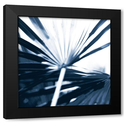 Among Blue Palms I Black Modern Wood Framed Art Print with Double Matting by Bryant, Susan