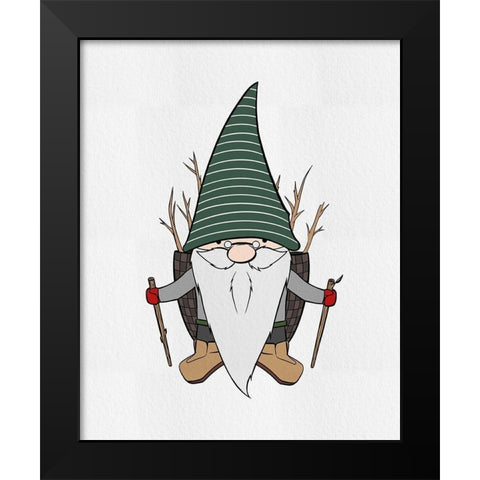 Nature Gnomes I Black Modern Wood Framed Art Print by Edwins, Hugo