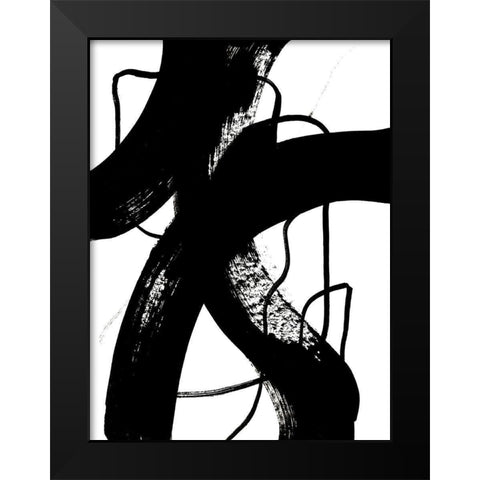 BlackThoroughfares I Black Modern Wood Framed Art Print by Loreth, Lanie