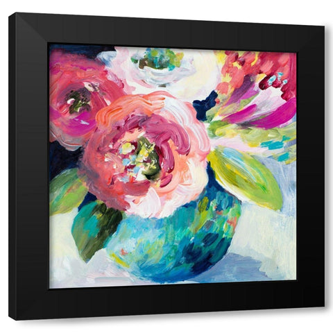 A Pop of Spring Black Modern Wood Framed Art Print with Double Matting by Loreth, Lanie