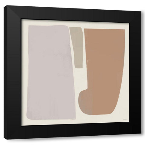Machine Parts Abstract Black Modern Wood Framed Art Print by Meneely, Dan