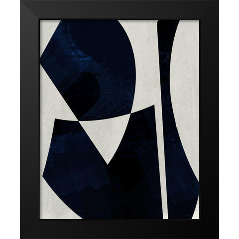 Black Machine II Black Modern Wood Framed Art Print by Meneely, Dan
