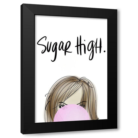 Getting Things Done with Sass I Black Modern Wood Framed Art Print by Quach, Anna