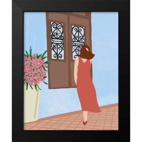 Dress and Ready I Black Modern Wood Framed Art Print by Quach, Anna