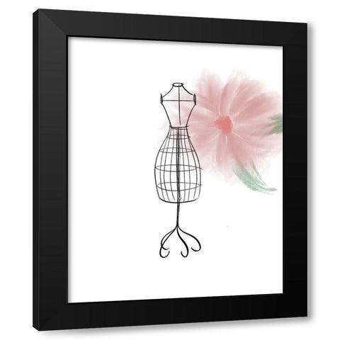 Visions of Fashion I Black Modern Wood Framed Art Print by Quach, Anna