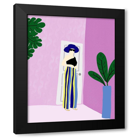 Dress and Ready II Black Modern Wood Framed Art Print by Quach, Anna
