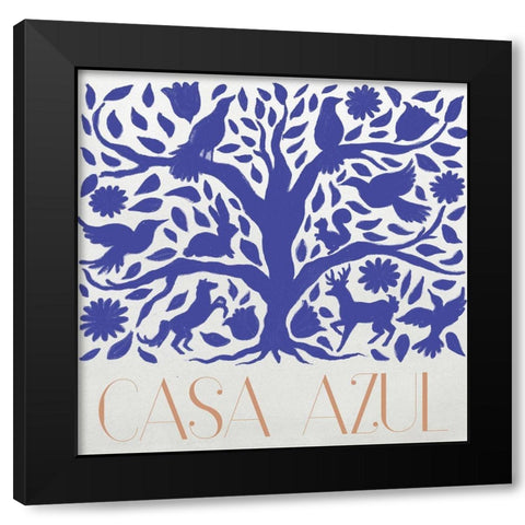 Casa Azul Black Modern Wood Framed Art Print by Medley, Elizabeth