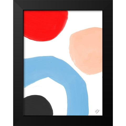Bright Shape of Things I Black Modern Wood Framed Art Print by Loreth, Lanie