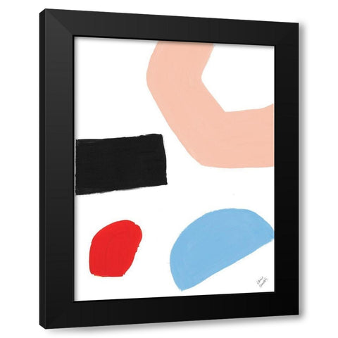 Bright Shape of Things II Black Modern Wood Framed Art Print with Double Matting by Loreth, Lanie