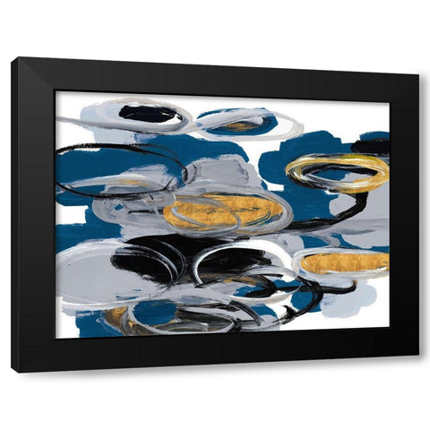 The Blue City Spirit Black Modern Wood Framed Art Print by Loreth, Lanie