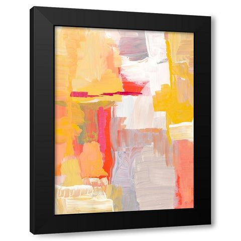 Joyful Morning Black Modern Wood Framed Art Print by Loreth, Lanie