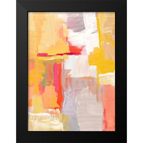 Joyful Morning Black Modern Wood Framed Art Print by Loreth, Lanie