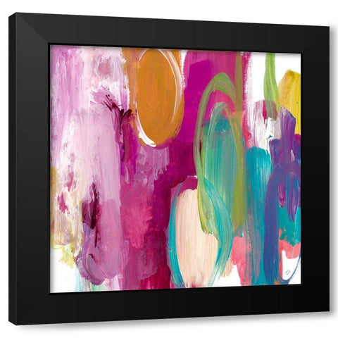 Melody I Black Modern Wood Framed Art Print with Double Matting by Loreth, Lanie