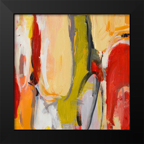 City Symphony II Black Modern Wood Framed Art Print by Loreth, Lanie