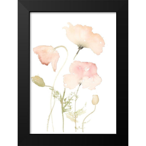 Early Summer Poppies II Black Modern Wood Framed Art Print by Loreth, Lanie