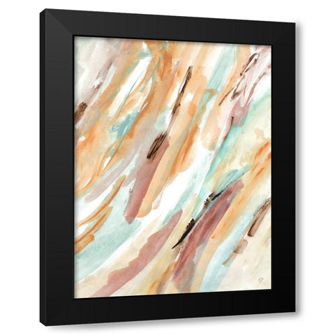 Coordination Black Modern Wood Framed Art Print with Double Matting by Loreth, Lanie
