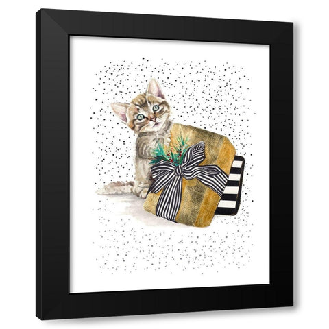My Cute Present II Black Modern Wood Framed Art Print with Double Matting by Pinto, Patricia