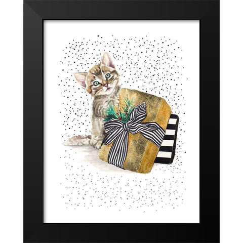 My Cute Present II Black Modern Wood Framed Art Print by Pinto, Patricia