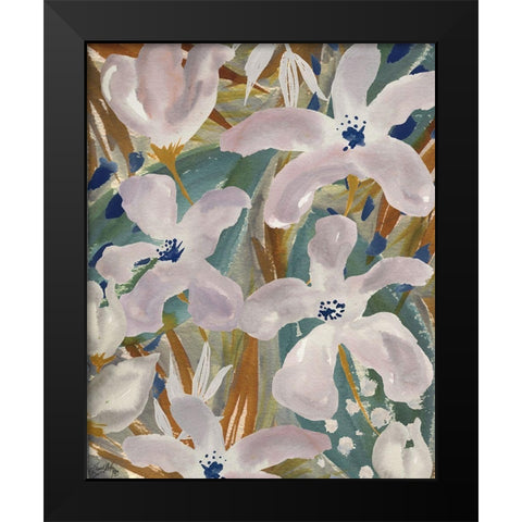 Femme Floral I Black Modern Wood Framed Art Print by Medley, Elizabeth