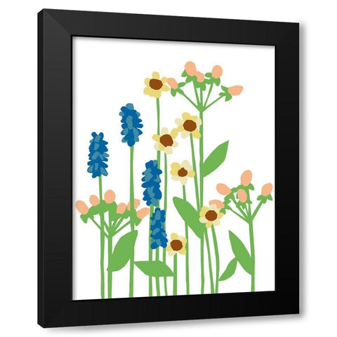 Wildflowers III Black Modern Wood Framed Art Print with Double Matting by Bucheli, Jen