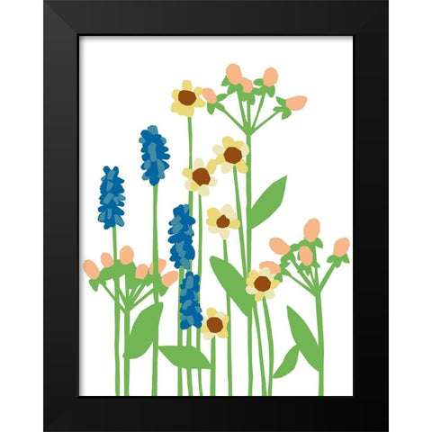 Wildflowers III Black Modern Wood Framed Art Print by Bucheli, Jen