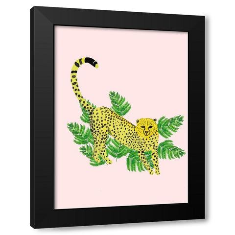 Cheetah On The Lookout I Black Modern Wood Framed Art Print with Double Matting by Bucheli, Jen
