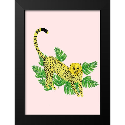 Cheetah On The Lookout I Black Modern Wood Framed Art Print by Bucheli, Jen