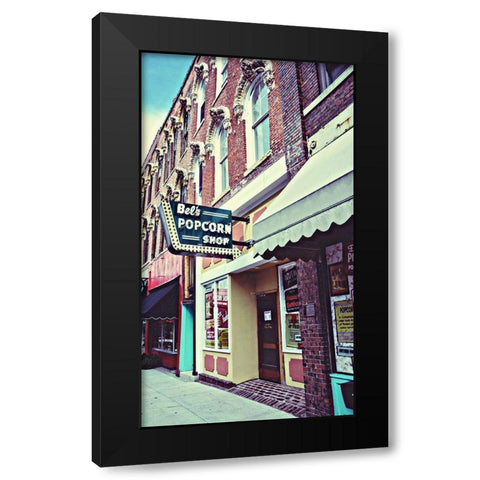 Popcorn Shop Black Modern Wood Framed Art Print with Double Matting by Bucheli, Jen