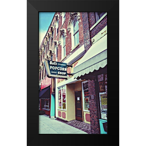 Popcorn Shop Black Modern Wood Framed Art Print by Bucheli, Jen