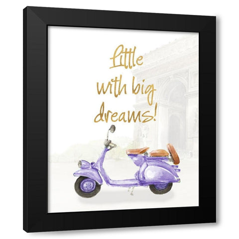 Shes Going Places II Black Modern Wood Framed Art Print with Double Matting by Loreth, Lanie