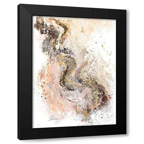 Tierra Rosa Black Modern Wood Framed Art Print by Pinto, Patricia