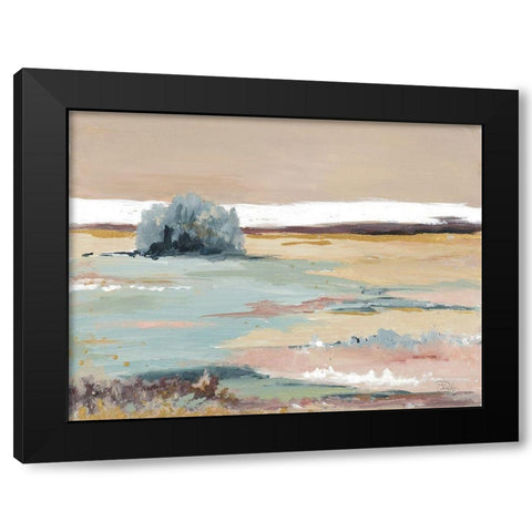 Nice and Calm Black Modern Wood Framed Art Print with Double Matting by Pinto, Patricia