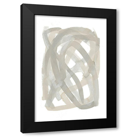 Found Trails I Black Modern Wood Framed Art Print by Torres, Melanie