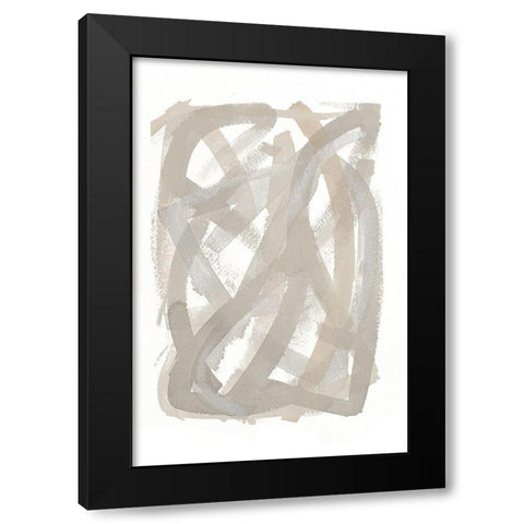 Found Trails II Black Modern Wood Framed Art Print with Double Matting by Torres, Melanie