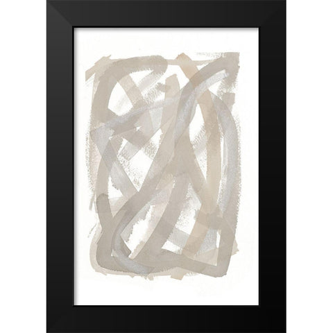 Found Trails II Black Modern Wood Framed Art Print by Torres, Melanie