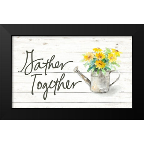Gather Together Black Modern Wood Framed Art Print by Loreth, Lanie