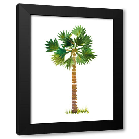 The Palm III Black Modern Wood Framed Art Print by DeRice, Julie